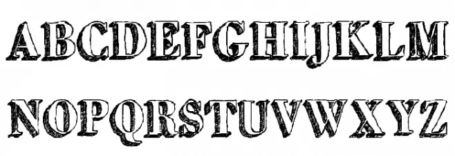 GrutchShaded Шрифта ВЕРХНИЙ
