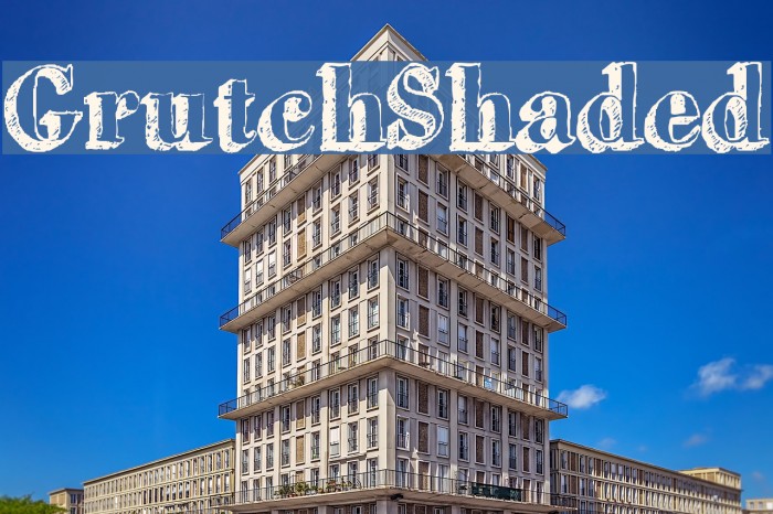GrutchShaded Font examples