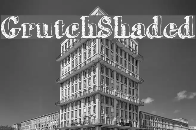 GrutchShaded Font examples