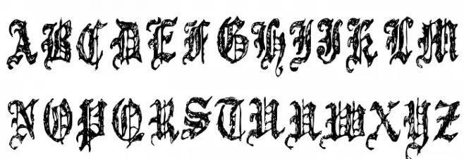 Grymmoire Font UPPERCASE