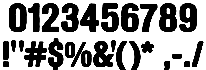 Gryphon Rock Font OTHER CHARS