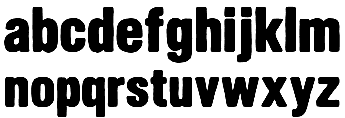 Gryphon Rock Font LOWERCASE