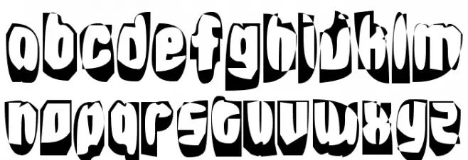 grabage फ़ॉन्ट लोअरकेस