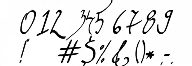 graceful regular Font OTHER CHARS