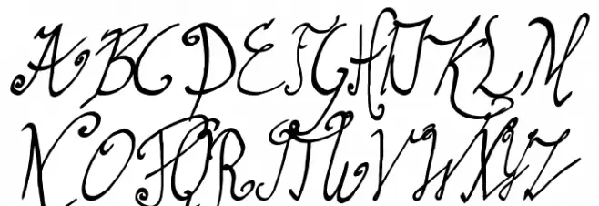 graceful regular Schriftart Groß