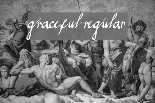 graceful regular Font examples
