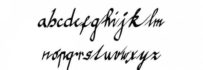 graceful regular Caratteri MINUSCOLO