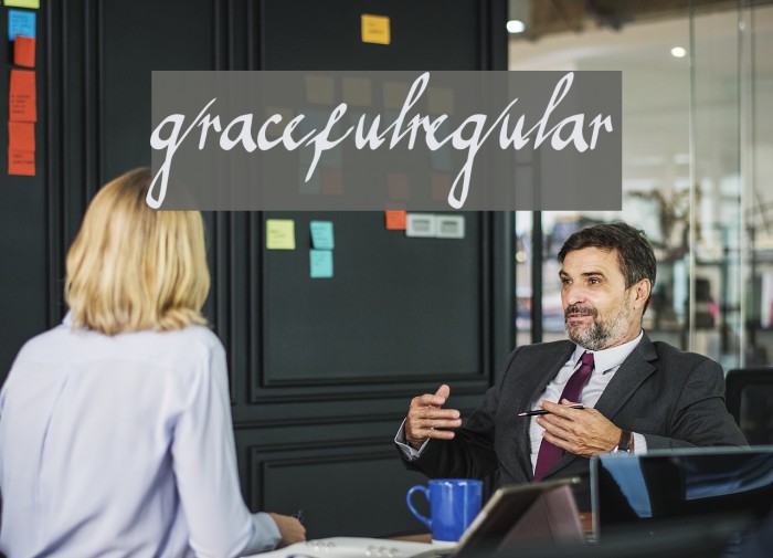 gracefulregular Font examples