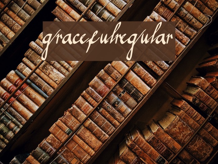 gracefulregular Font examples