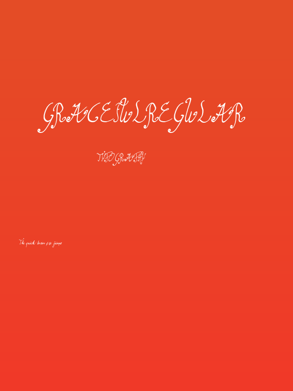 gracefulregular Poster