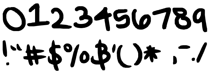 grace's font Font OTHER CHARS