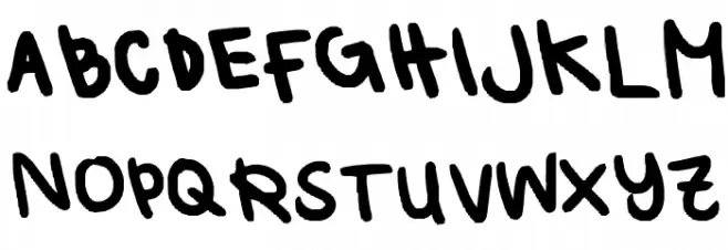 grace's font フォント 大文字