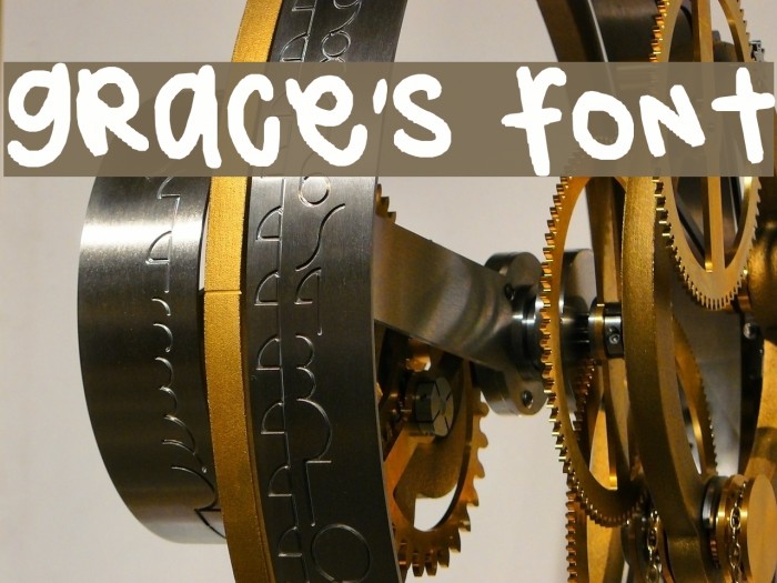 grace's font Font examples