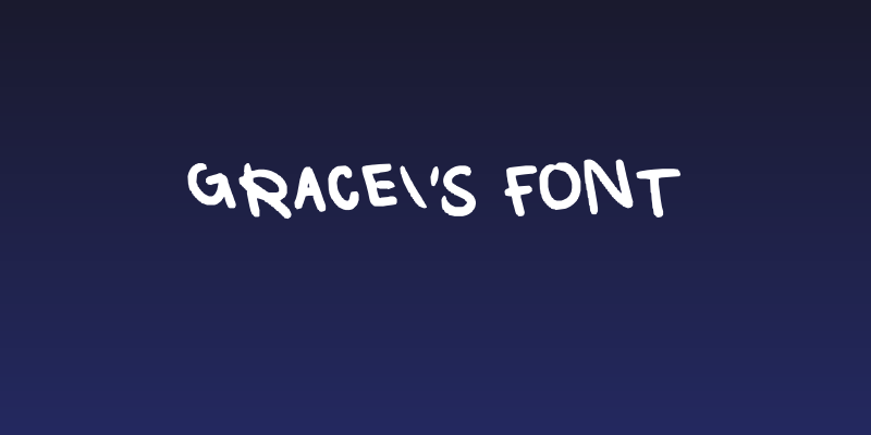 grace's font Social Header