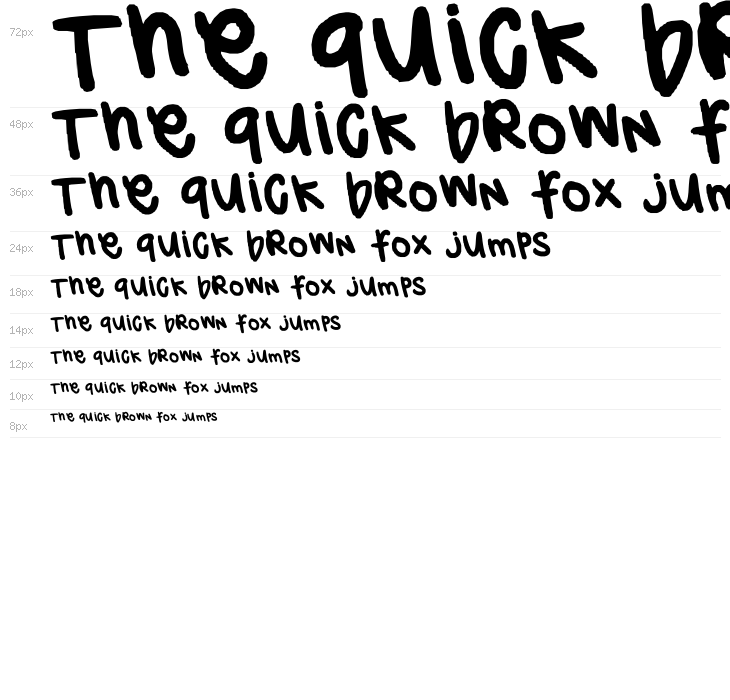 grace's font Waterfall