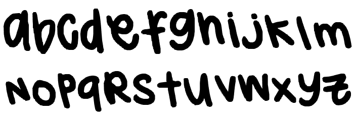 grace's font Font LOWERCASE