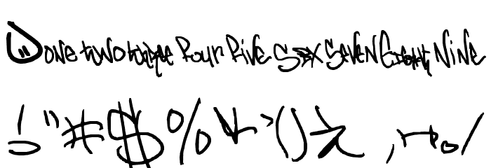 graffd Out Font OTHER CHARS