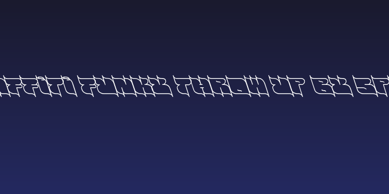 graffiti funky throw up by spust Social Header