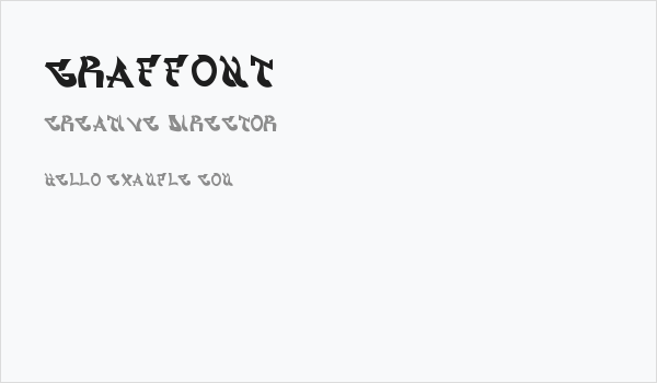 graffont Business Card
