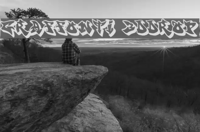 graffonti 3ddrop Font examples