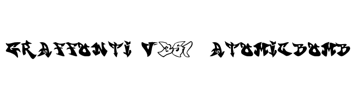 graffonti v351  atomicbomb  免费字体下载
