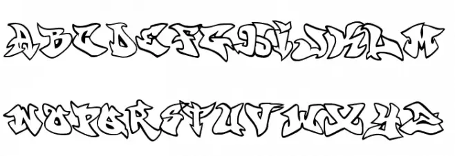 graffonti v351 atomicbomb خط أحرف كبيرة