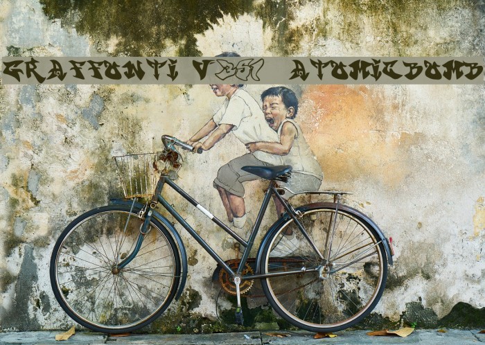graffonti v351 atomicbomb Font examples