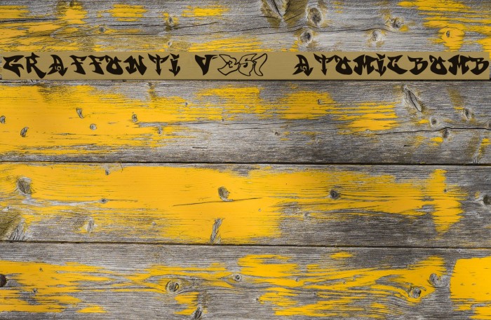 graffonti v351 atomicbomb Font examples