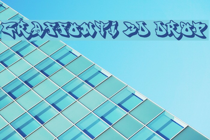 graffonti.3d.drop Font examples