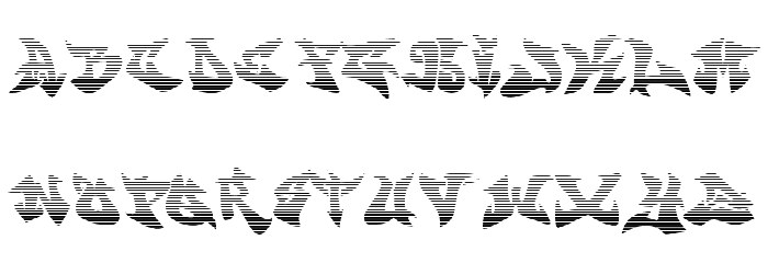 graffontigradientfill Font LOWERCASE