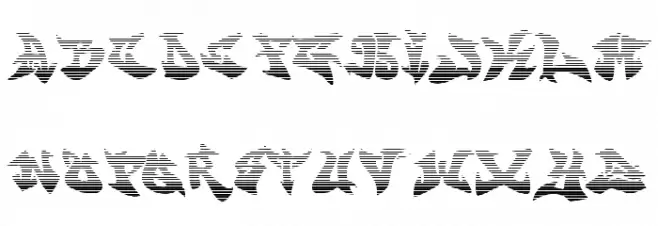 graffontigradientfill Font LOWERCASE