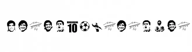 grande maradona  Frei Schriftart Herunterladen