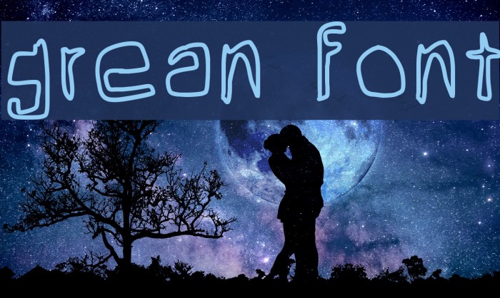 grean Font examples