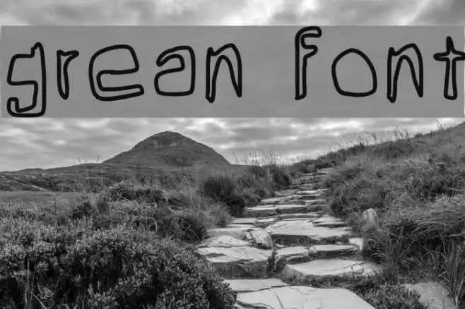 grean Font examples
