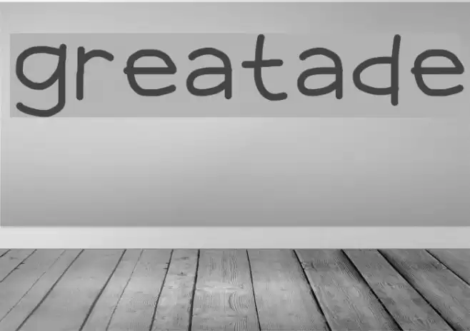 greatade Font examples