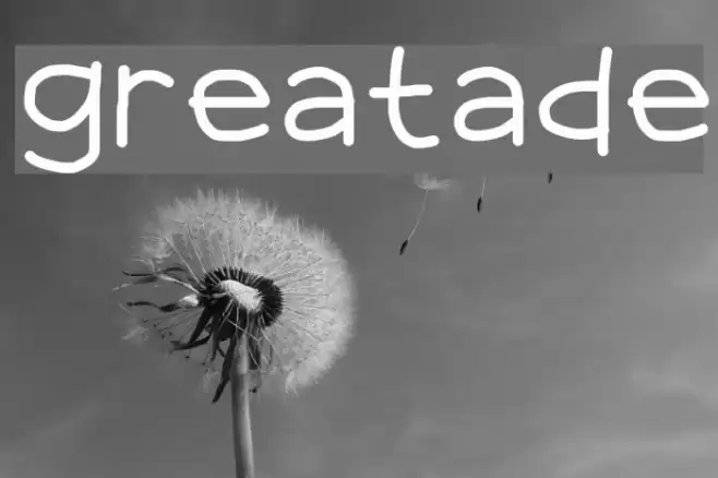 greatade Font examples