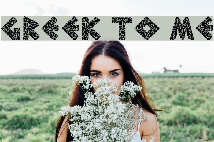 greek to me Font examples