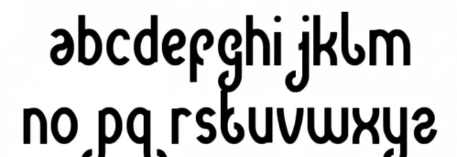 green avocado フォント 小文字