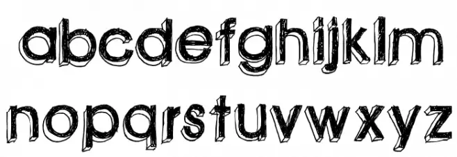 green piloww Font UPPERCASE