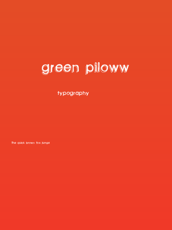 green piloww Poster