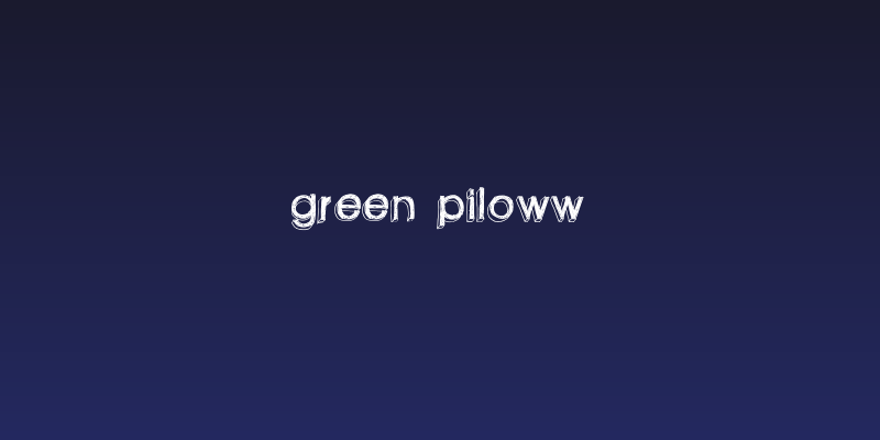 green piloww Social Header
