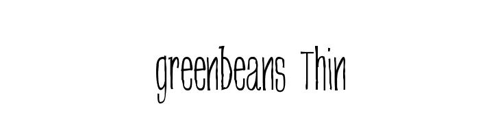 greenbeans Thin  les polices de caractères gratuit tlcharger