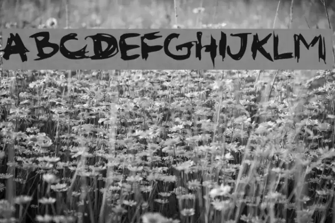 gribouille 1 Font examples