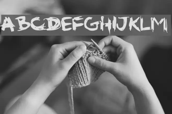 gribouille 1 Font examples