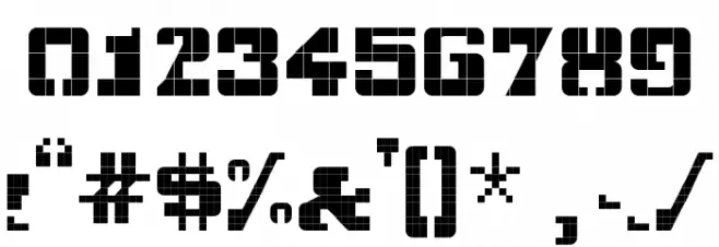 gridbreak sans Regular Font OTHER CHARS