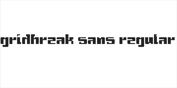 gridbreak sans Regular Logo