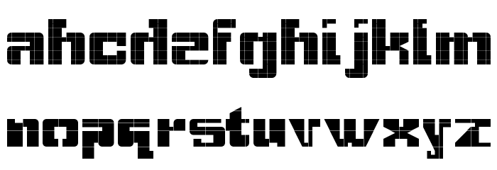 gridbreak sans Regular Font LOWERCASE