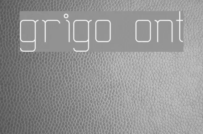 grigo Font examples