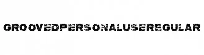 groOvEd PERSONAL USE Regular  Скачать бесплатные шрифты