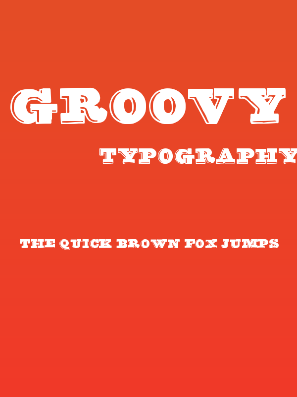 groovy font Poster